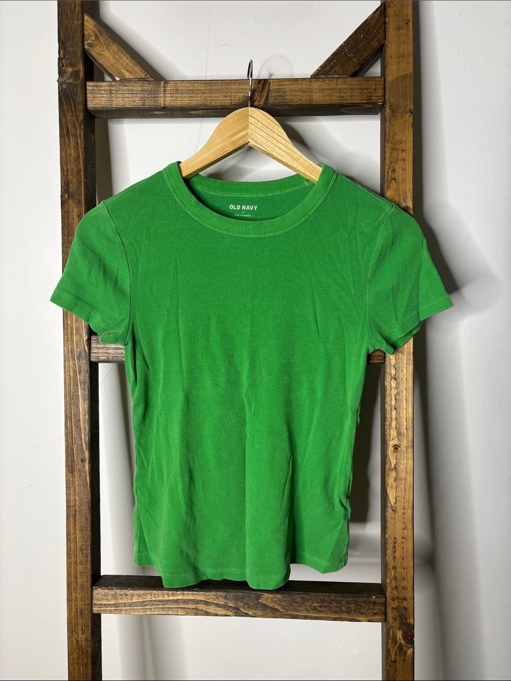 Old Navy Bright Green Crewneck Short Sleeve Tee Size S